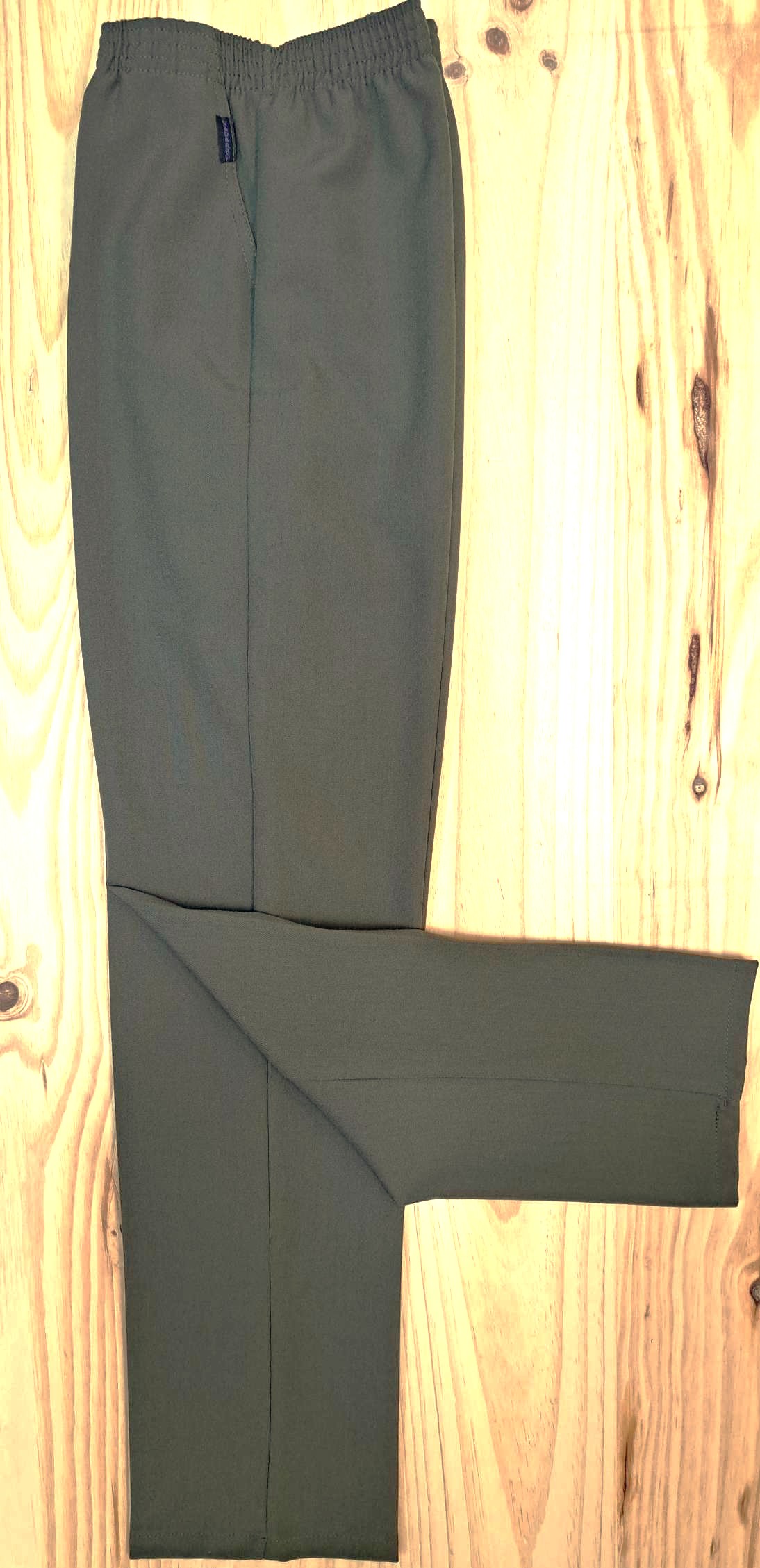 pantalón de invierno con goma de señora verde oliva